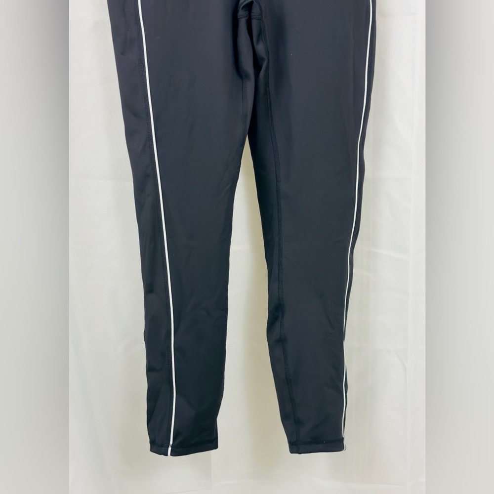 Move Theology Black 25” Sleeveless Jumpsuit with Piping & Scoop Back Large NWT - Picture 3 of 9